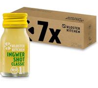 Kloster Kitchen Bio Gingembre Shot Classic 1SHOT 7x 30 ml avec morceaux de gingembre I Gingembre Shot avec végétalien Classic doux-épicé sans additifs & avec douceur naturelle