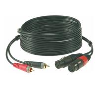 Klotz AT-CF0300 câble adaptateur 2x RCA - 2x XLR 3 broches femelle 3 mètres
