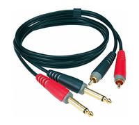 KLOTZ AIS GmbH AT-CJ0100 câble audio 1 m 2 x RCA 2 x 6,35 mm Noir