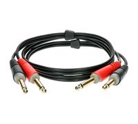 Klotz AT-JJ0100 - Câble bretelle - 2x Jacks mâles TS - 1m - Contacts plaqués or 24 carats