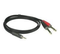 Klotz AY5-0100 Câble Y jack 3,5mm 2xjack 6,3mm 1m