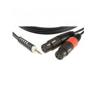 Klotz AY8-0300 câble adaptateur jack 3,5 mm droit - 2x XLR femelle 3 mètres