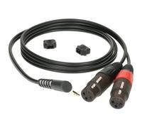 Klotz AY8A0300 câble adaptateur jack 3,5 mm coudé - 2x XLR femelle 3 mètres