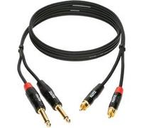 Klotz Câble bretelle 2x RCA mâles – 2x jacks mâles TS – 3 m