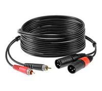 Klotz Bretelle 2x RCA mâles / 2x XLR mâles, 1m Câble Bretelle