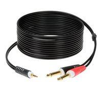 Klotz AY5-0200 - 1x 3.5 Jack - 2x 6.3 Jack - 2m