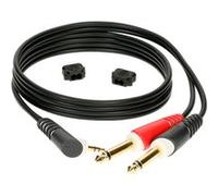 Klotz Câble mini-Jack mâle TRS coudé / 2x Jacks mâles TS, 3m Câbles En