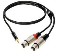 Câble Y 2x XLR femelles / mini-Jack TRS,3m Câbles En Y