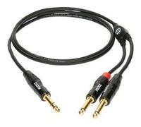 Câble en Y Jack 6.35mm mâle symétrique / 2x Jack 6.35mm mâle asymétrique MiniLink Pro noir 6m KLOTZ