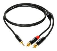 Klotz Câble Y Mini‑Jack 3,5 mm TRS vers 2x RCA mâles MiniLink Pro 1,5 m Noir