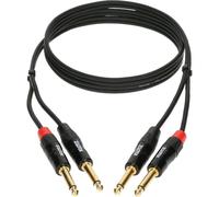 Klotz KT-JJ600 PRO Twin - 2x 6.3 jack - 2x 6.3 jack - 6m