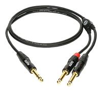Klotz Câble en Y MiniLink Pro – Jack 6,35 mm mâle sym./2x Jack 6,35 mm mâle asym. Noir 1,5 m