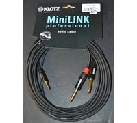 KLOTZ KY5-600 MiniLINK PRO Y CABLE 2 JACK 6,35 MM VERS 1 MINIJACK JACK 3,5 MM