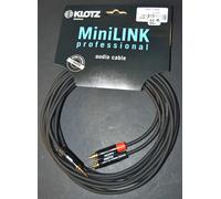 KLOTZ KY7-600 MiniLINK PRO Y CABLE 2 RCA CINCH VERS 1 MINIJACK JACK 3,5 MM NEUF