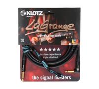 Klotz Câble instrument LA-grange Jack mono – Jack mono coudé 3 m Noir Contacts dorés
