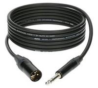 M1 MIC CABLE NOIR 2M XLR 3 MALE - PLUG 3P CONNECTEUR METAL, NOIR