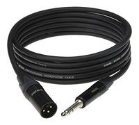 M1 MIC CABLE NOIR 5M XLR 3 MALE - PLUG 3P CONNECTEUR METAL, NOIR