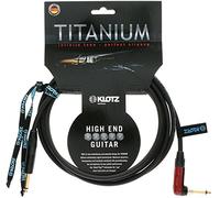 Klotz TIR0600PSP Câble de guitare en titane avec prise silencieuse, 1/4 po droit à angle droit, 20 pi