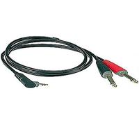 Klotz Y-cable, 2 m, jack, 3,5 Angled Ay5A0200