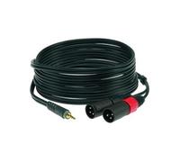 Klotz AY9-0100 câble adaptateur jack 3,5 mm coudé - 2x XLR mâle 3 broches 1 mètre