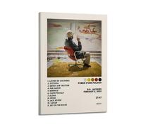 klouds BB Jacques Album Poésie D'une Pulsion Tracklist Poster décoratif sur toile pour chambre à coucher, salon, décoration moderne et esthétique, 20 x 30 cm, style cadre
