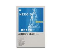 klouds Fontaines D.C Album A Hero's Death Poster décoratif sur toile pour chambre à coucher, salon moderne et esthétique, 40 x 60 cm, sans cadre