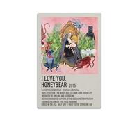 klouds Impression sur toile « Father John Misty I Love You Honeybear » - Décoration moderne et esthétique pour chambre à coucher, salon, 20 x 30 cm - Sans cadre