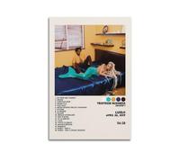 klouds Luidji Album Tristesse Business Tracklist Poster décoratif sur toile pour chambre à coucher, salon, décoration moderne et esthétique, 60 x 90 cm, sans cadre