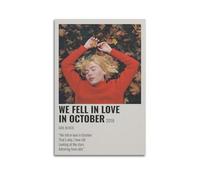 klouds Poster décoratif sur toile « We Fell in Love in October » - Pour chambre à coucher, salon - Moderne - 40 x 60 cm - Sans cadre