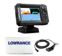Klovoo Kit Sondeur avec Lowrance Eagle 5, Fishfinder GPS 5" IPS + coque pare-soleil incluse, avec transducteur HDI 83-200