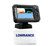 Klovoo Kit Sondeur avec Lowrance Eagle 5, Fishfinder GPS 5" IPS + coque pare-soleil incluse, sans transducteur