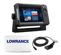 Klovoo Kit Sondeur GPS avec Lowrance Eagle 7, Fishfinder GPS 7" IPS + coque pare-soleil incluse, avec transducteur 83-200 HDI