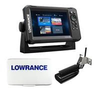 Klovoo Kit Sondeur GPS avec Lowrance Eagle 7, Fishfinder GPS 7" IPS + coque pare-soleil incluse, avec transducteur Tripleshot HD