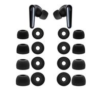 Klowcok Lot de 8 paires d'embouts de rechange en silicone pour Soundcore par Anker Liberty 4 Pro/Liberty 5/Liberty 3 Pro, ne convient pas aux écouteurs Liberty 4 NC, noir
