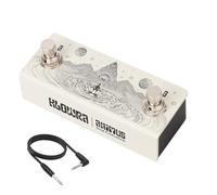 Klowra Animus Dual Momentary Footswitch | Double Contrôleur avec Sorties TS & TRS | Commutateur de Mapping TRS A/B Passif | Câble TRS Inclus, Contrôle Compact pour Pédales de Guitare