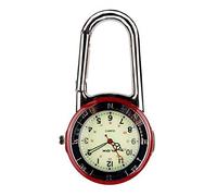 Klox Unisexe FOB Montre Clip Argent Brillant sur Mousqueton Visage Lumineux Médecins Infirmières Affichage À Quartz Mouvement KLSilver