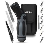 KLRStec Outil multifonction professionnel 2 en 1 - Jeu de tournevis à embouts et scie sauteuse manuelle en 12 pièces
