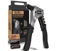 KLRStec Pince à Rivet Pro - Kit Riveteuse 120 Rivets Pop et 4 Forets HSS
