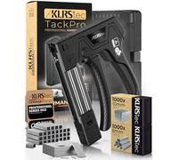 KLRStec TackPro Agrafeuse Manuelle - Tacker à Gâchette par Traction - Agrafeuse Bois & Tissu - Pistolet à Agrafes avec 2000 Agrafes Type D & T - Ergonomique, Puissante & Durable