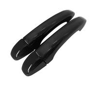 KLSDB Voiture Couvercle de Poignée Porte Extérieure pour Renault Clio MK5 Lutecia 2020-2023, Poignées Extérieures Couvercle Protection Accessoires,A/Two Doors Without Holes/Bright Black