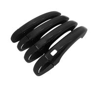 KLSDB Voiture Couvercle de Poignée Porte Extérieure pour Renault Clio MK5 Lutecia 2020-2023, Poignées Extérieures Couvercle Protection Accessoires,A/No Holes Single Intelligence/Bright Black