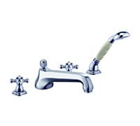 Kludi 1926 baignoire 4 trous 515250520 chromé , bec bas 220 mm