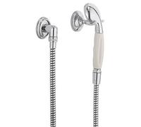 Kludi 1926 Set de douche avec raccord mural coudé et support, 1 jet, 2710505,