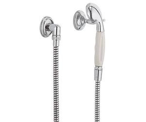 Kludi 1926 Set de douche avec raccord mural coudé et support, 1 jet, 2710505,