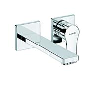 Kludi Mitigeur monocommandé mural encastré Zenta SL – 2 trous, saillie 180 mm, chrome