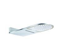 KLUDI A-QA Douche de tête, douche de tête métallique, Ø 250 mm, avec 2 types de jets, 6488005-00, Couleur: chrome