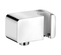 KLUDI A-QA Coude de raccordement mural avec support de douche, chrome, 6556005-00