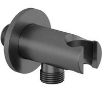 Kludi A-QA raccord coudé avec support noir 65567N2-00