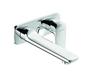 Kludi Ameo wall mitigeur lavabo 412450575 chromé , projection 235mm, raccord caché