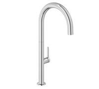 KLUDI Aurea Robinet de cuisine (chrome) - Pivotant à 360 °, mitigeur monocommande avec 1 type de jet, robinet de cuisine avec bec haut coudé